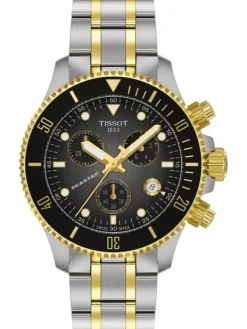 TISSOT Herrenuhren | Damenuhren-Seastar 1000 Quarz Chronograph 38 mm bicolor T120.217.22.061.00