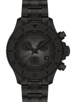 TISSOT Herrenuhren | Damenuhren-Seastar 1000 Quarz Chronograph 38 mm schwarz T120.217.33.061.00