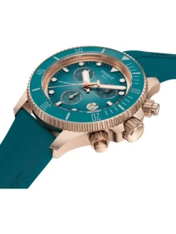 TISSOT Herrenuhren | Damenuhren-Seastar 1000 Quarz Chronograph 38 mm rosé türkis T120.217.37.041.00
