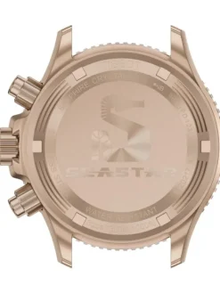 TISSOT Herrenuhren | Damenuhren-Seastar 1000 Quarz Chronograph 38 mm rosé türkis T120.217.37.041.00