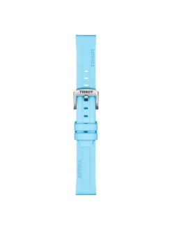 TISSOT Uhrenarmbänder | Zubehör-Silikonarmband blau Bandanstoss 18 mm T85.2.0.47.450