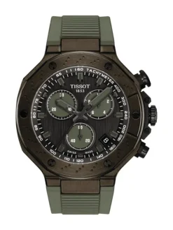 TISSOT Herrenuhren-T-RACE CHRONOGRAPH schwarz khaki T141.417.37.061.02