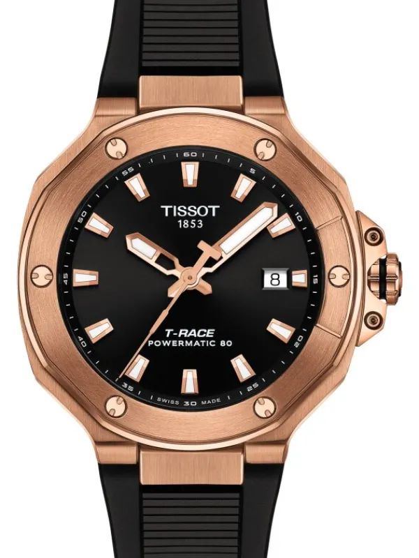TISSOT Herrenuhren-T-Race Powermatic 80 41mm rosé T141.807.37.051.00