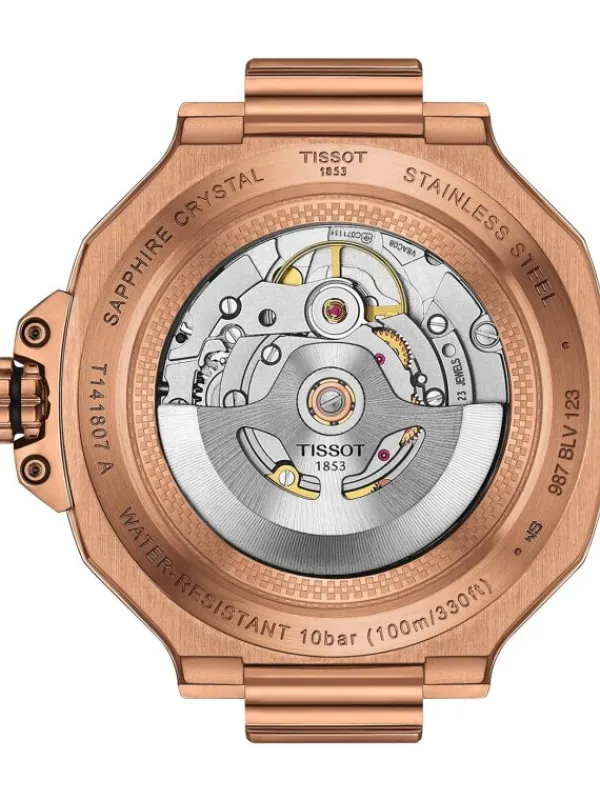 TISSOT Herrenuhren-T-Race Powermatic 80 41mm rosé T141.807.37.051.00