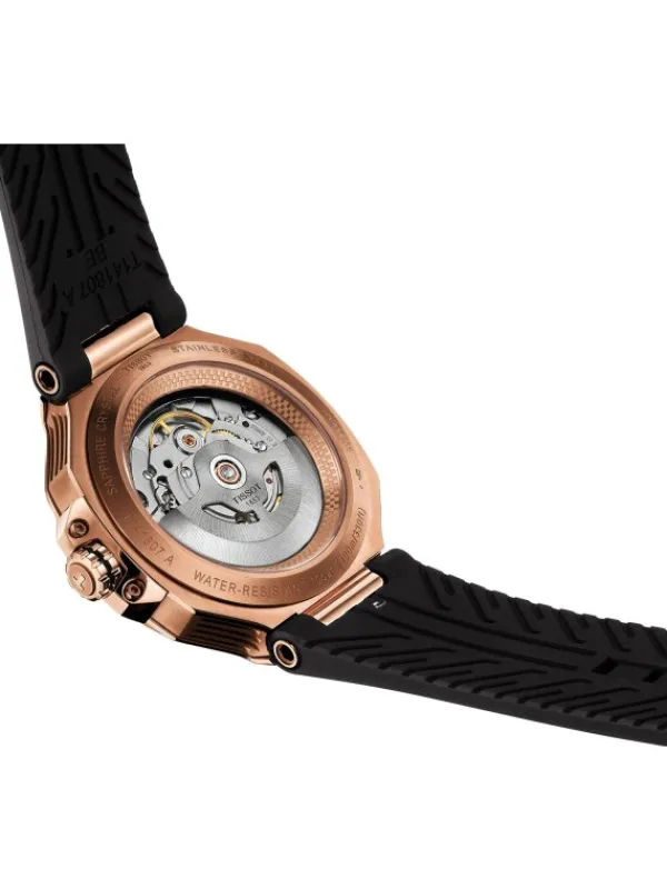 TISSOT Herrenuhren-T-Race Powermatic 80 41mm rosé T141.807.37.051.00