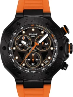 TISSOT Herrenuhren-T-Race Quarz Chronograph Orange T141.417.37.051.02