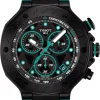 TISSOT Herrenuhren-T-Race Quarz Chronograph Türkis T141.417.37.051.01