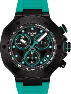 TISSOT Herrenuhren-T-Race Quarz Chronograph Türkis T141.417.37.051.01