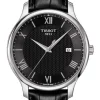 TISSOT Herrenuhren-TRADITION Quartz, Lederarmband T063.610.16.058.00