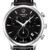 TISSOT Herrenuhren-TRADITION Quartz, CHRONO STAHL T063.617.16.057.00