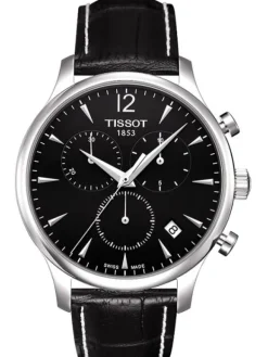 TISSOT Herrenuhren-TRADITION Quartz, CHRONO STAHL T063.617.16.057.00