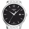 TISSOT Herrenuhren-TRADITION Quartz, Gent silver/black T063.610.11.057.00