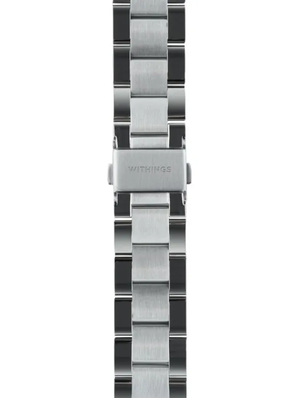 WITHINGS Uhrenarmbänder-Gliederband 3in1, silber, 18mm 3700546706318
