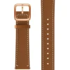 WITHINGS Uhrenarmbänder-Kalbsleder, braun, 18 mm, rosè Schließe 3700546704574