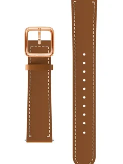 WITHINGS Uhrenarmbänder-Kalbsleder, braun, 18 mm, rosè Schließe 3700546704574