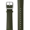 WITHINGS Uhrenarmbänder-Kalbsleder, Kaki grün, 20 mm, Schließe silbern 3700546707681
