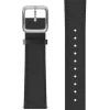 WITHINGS Uhrenarmbänder | Zubehör-Kalbsleder, schwarz, 18 mm, Schließe silbern 3700546703317