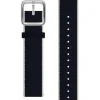 WITHINGS Uhrenarmbänder-PET Recycled, blau/weiß, 18 mm, Schließe silbern 3700546706585