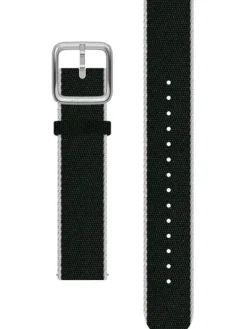 WITHINGS Uhrenarmbänder-PET Recycled, grün/weiß, 20 mm, Schließe silbern 3700546706615