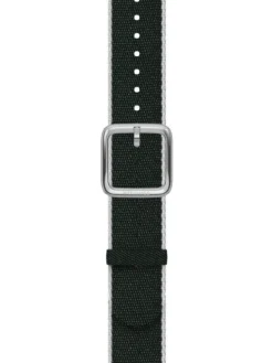 WITHINGS Uhrenarmbänder-PET Recycled, grün/weiß, 20 mm, Schließe silbern 3700546706615
