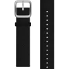WITHINGS Uhrenarmbänder-PET Recycled, schwarz, 18 mm, Schließe silbern 3700546706622