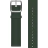 WITHINGS Uhrenarmbänder-Premium Silikon, grün, 20 mm, Schließe silbern 3700546707216