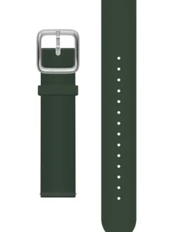 WITHINGS Uhrenarmbänder-Premium Silikon, grün, 20 mm, Schließe silbern 3700546707216