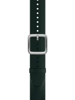 WITHINGS Uhrenarmbänder-Premium Silikon, grün, 20 mm, Schließe silbern 3700546707216