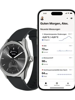 WITHINGS Damenuhren | Herrenuhren-Scanwatch 2 42mm - Black HWA10-model 4-All-Int