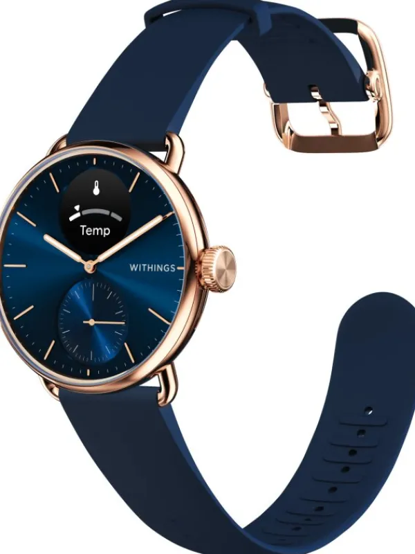 WITHINGS Herrenuhren | Damenuhren-Scanwatch 2 38mm - Rosé Gold Blue HWA10-model 6-All-Int