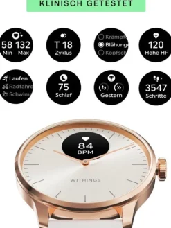 WITHINGS Smartwatches | Damenuhren-Scanwatch Light - Rose Gold White 37mm HWA11-model 1-All-Int
