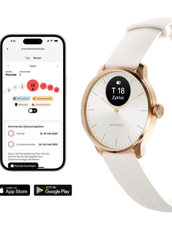 WITHINGS Smartwatches | Damenuhren-Scanwatch Light - Rose Gold White 37mm HWA11-model 1-All-Int