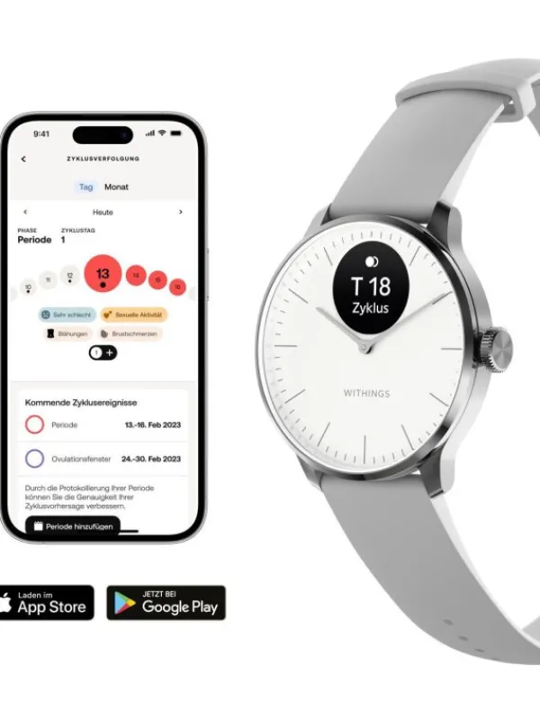 WITHINGS Smartwatches | Damenuhren-Scanwatch Light - White 37mm HWA11-model 3-All-Int
