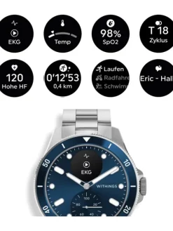 WITHINGS Herrenuhren | Damenuhren-ScanWatch Nova - Blue HWA10-model 7-All-Int