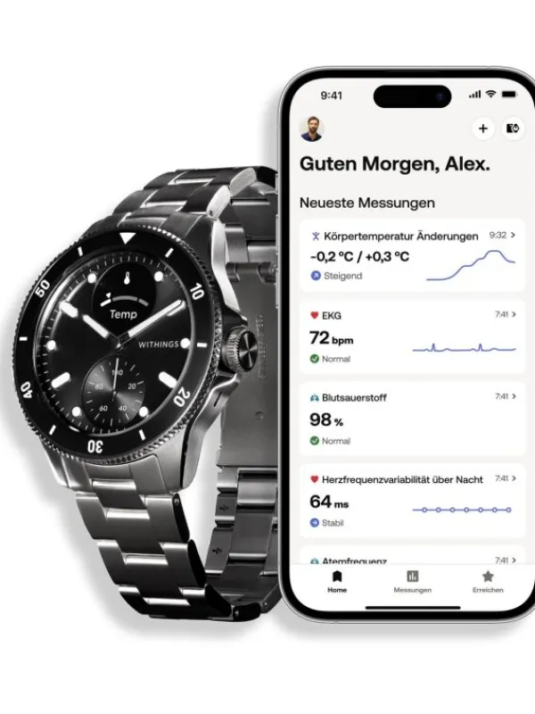 WITHINGS Herrenuhren | Damenuhren-ScanWatch Nova - Black HWA10-model 9-All-Int