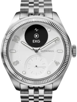 WITHINGS Smartwatches | Damenuhren-Scanwatch Nova Brilliant 39mm - silver HWA10-MODEL 10-ALL