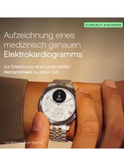 WITHINGS Smartwatches | Damenuhren-Scanwatch Nova Brilliant 39mm - silver HWA10-MODEL 10-ALL